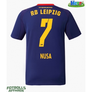 RB Leipzig Antonio Nusa #7 Bortatröja 2025-26 Kortärmad
